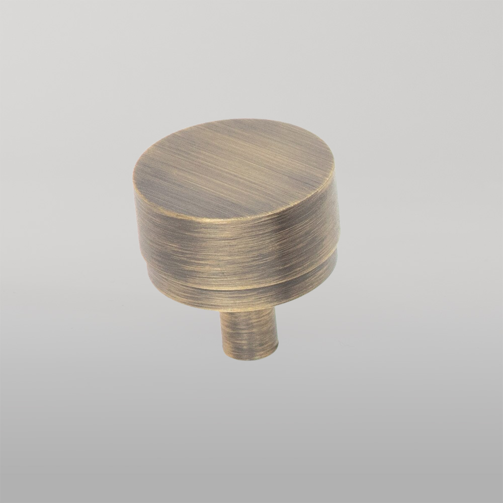 Momo Bellevue Solid Brass Plain Knob 35mm Dark Brushed Brass