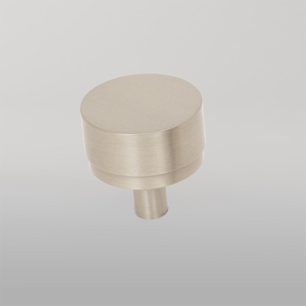 Momo Bellevue Solid Brass Plain Knob 35mm Dull Brushed Nickel