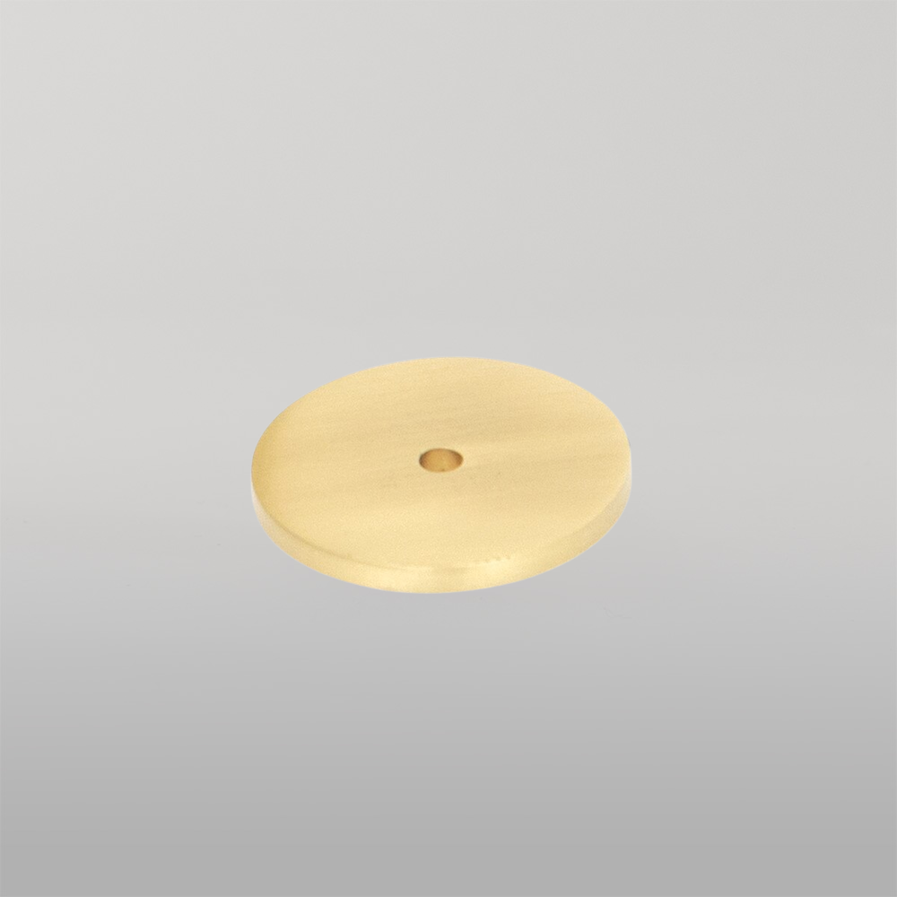 Momo Bellevue Solid Brass Knob Backplate Brushed Satin Brass