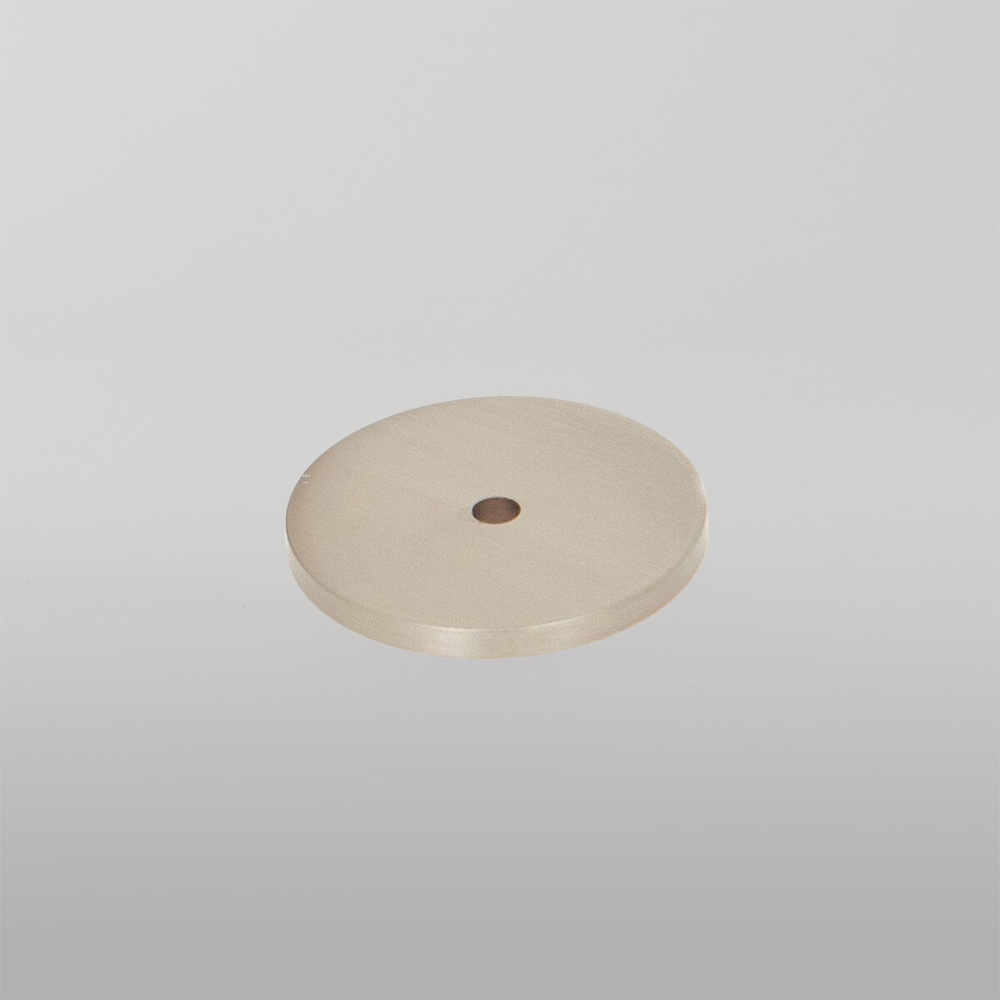 Momo Bellevue Solid Brass Knob Backplate Dull Brushed Nickel