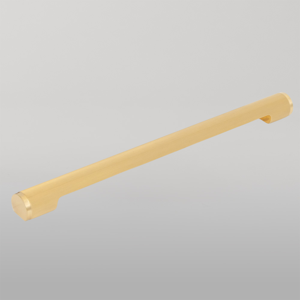 Momo Manhattan Solid Brass Pull Handle 320mm Brushed Satin Brass