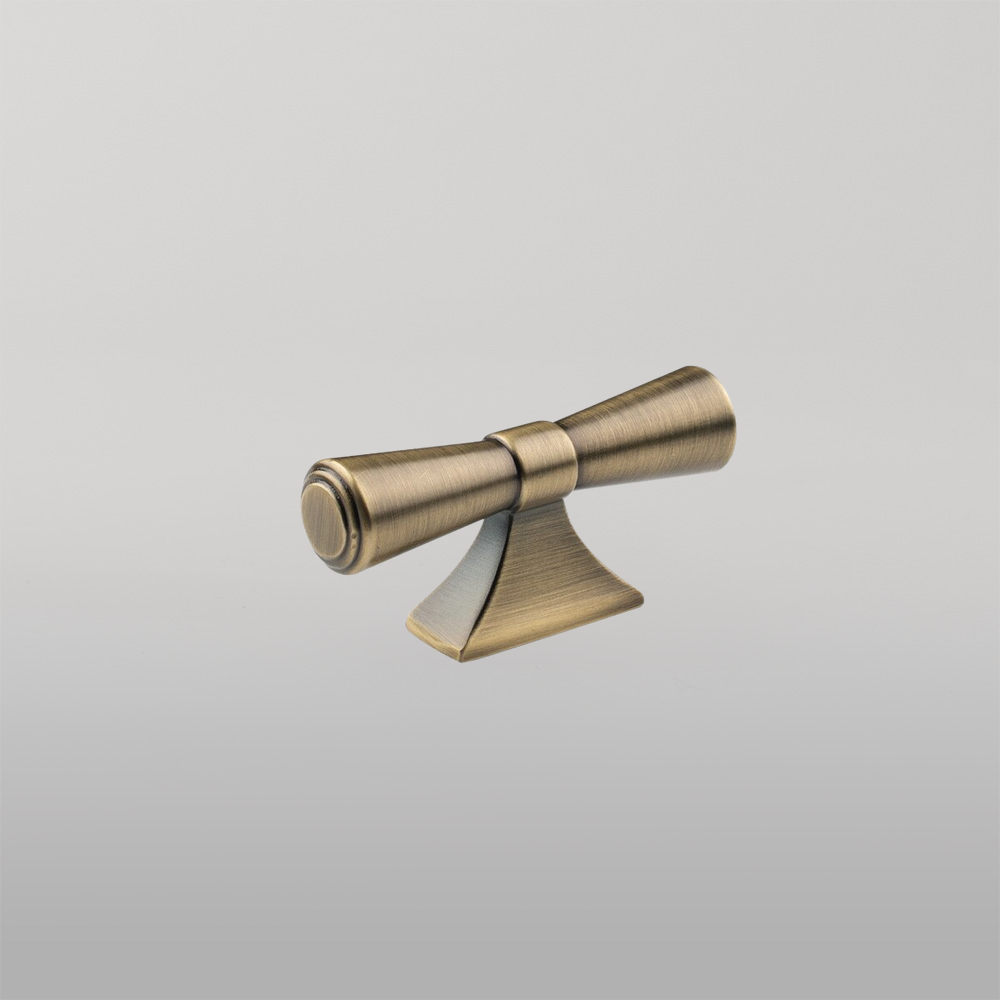 Momo Pembrey T Knob 80mm Dark Brushed Brass