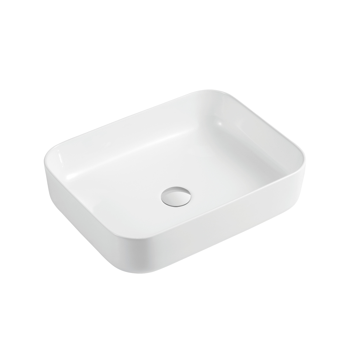 Naples Counter Top Rectangular Basin White