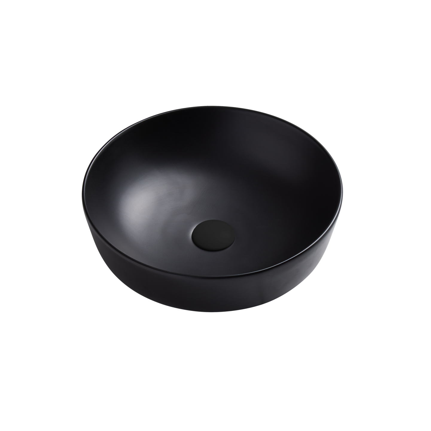 Naples Counter Top Circular Basin Black