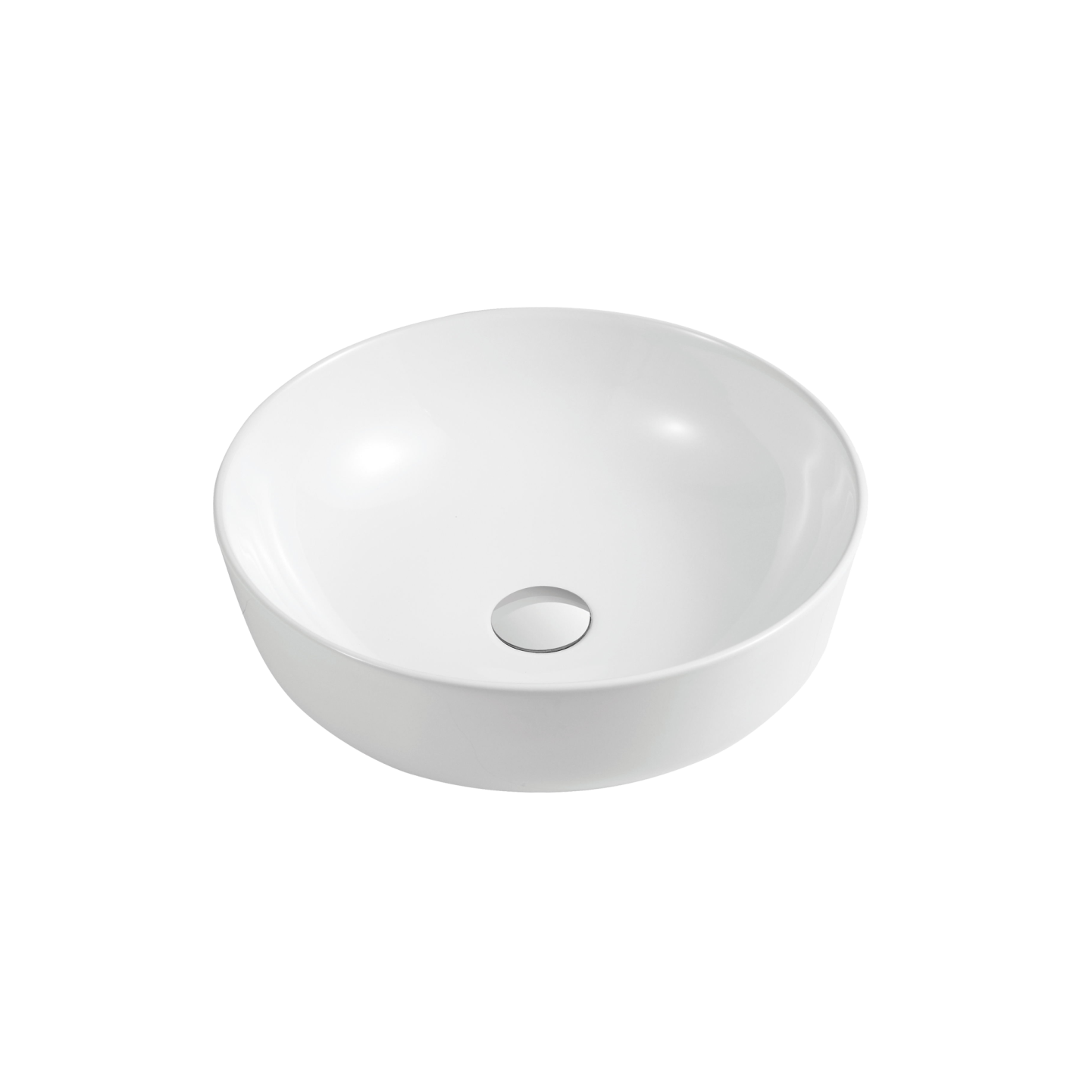 Naples Counter Top Circular Basin White