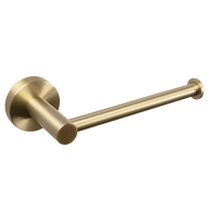 Farina Toilet Roll Holder Brushed Brass Gold