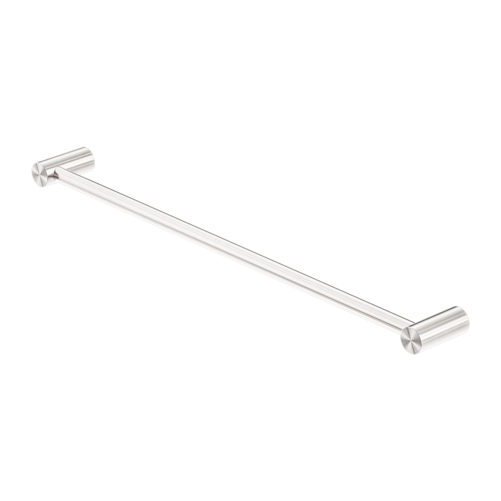 Zen Single Towel Rail 800mm Brushed Nickel