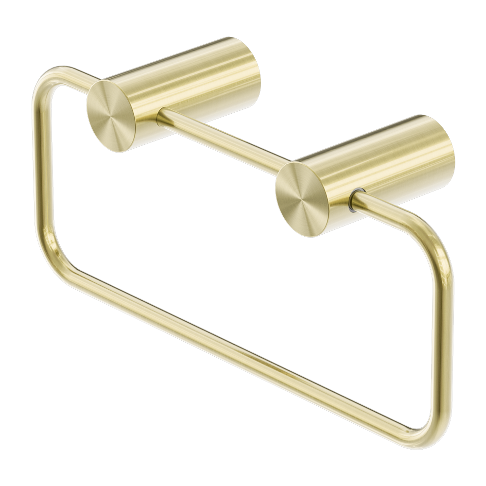 Zen Hand Towel Ring Brushed Gold