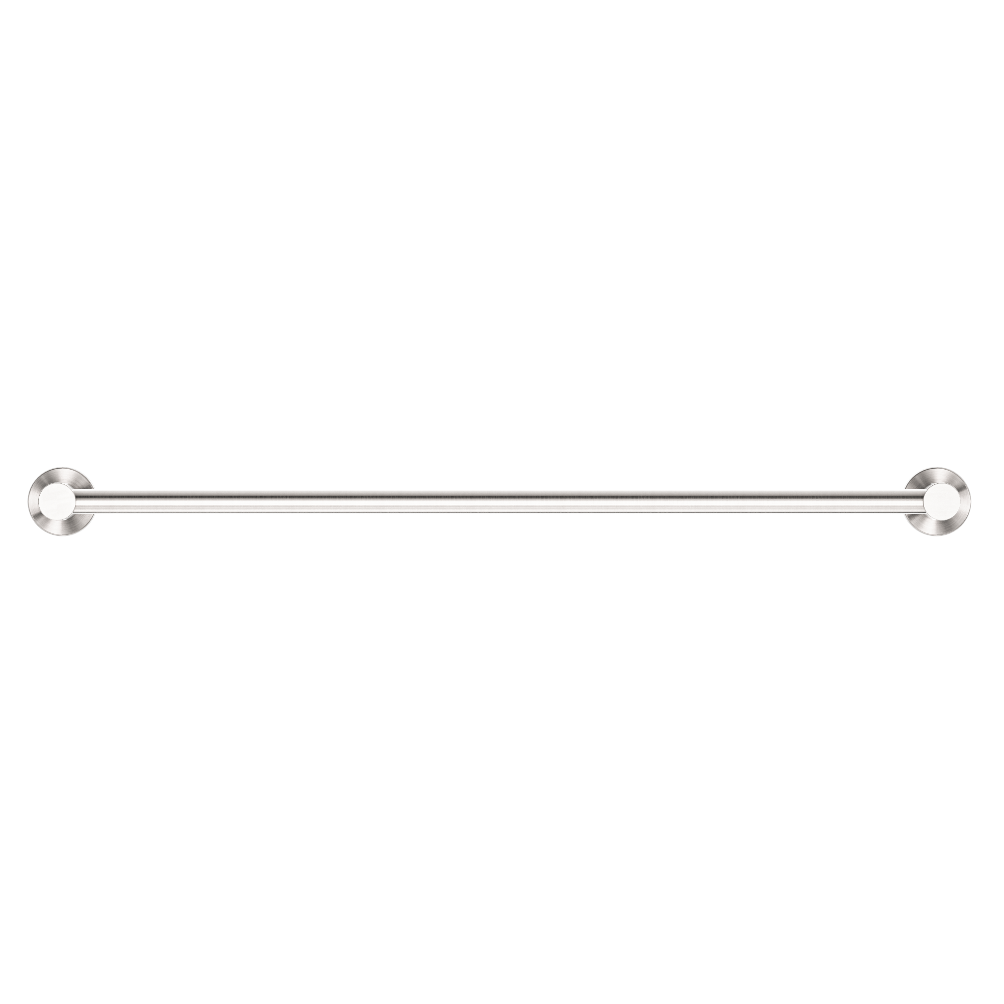 Mecca Single Towel Rail 600mm Brushed Nickel