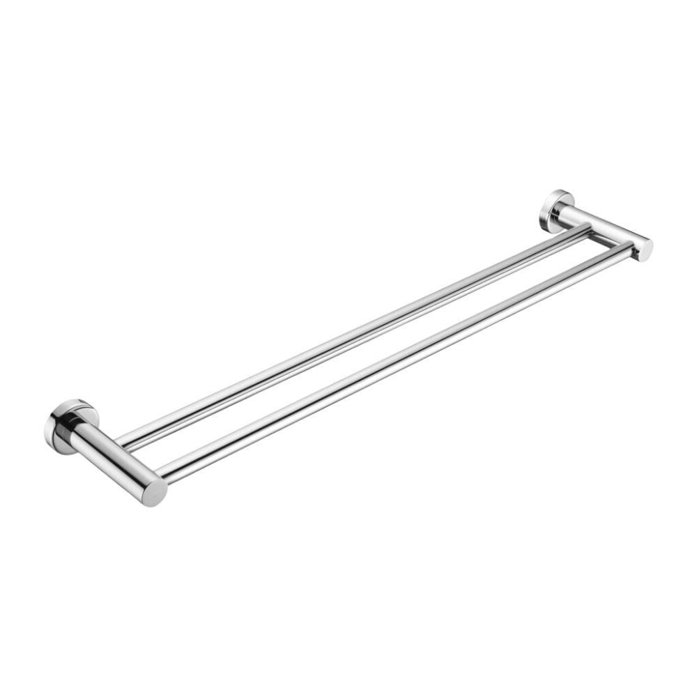 Mecca Double Towel Rail 600mm Chrome