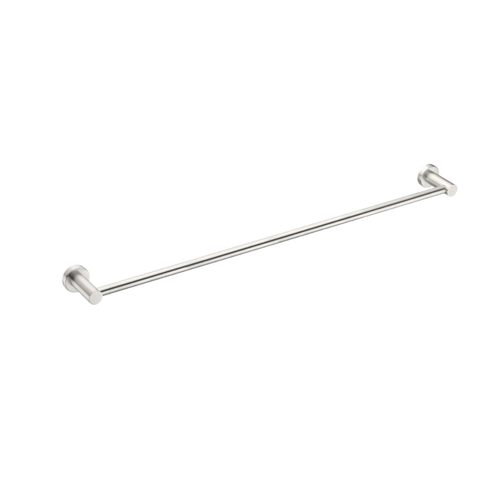 Mecca Single Towel Rail 800mm Brushed Nickel