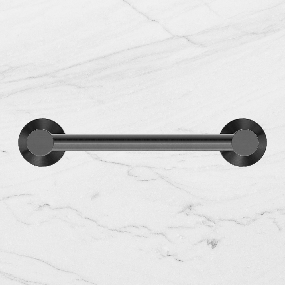 Mecca Hand Towel Rail Brushed Gunmetal