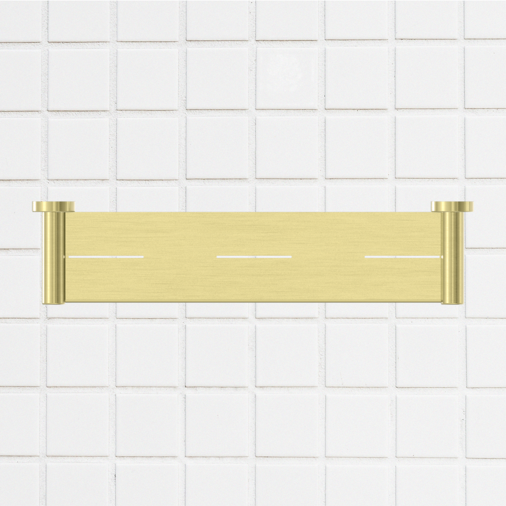 Mecca Shower Shelf Brushed Gold