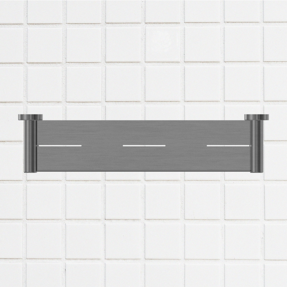 Mecca Shower Shelf Brushed Gunmetal