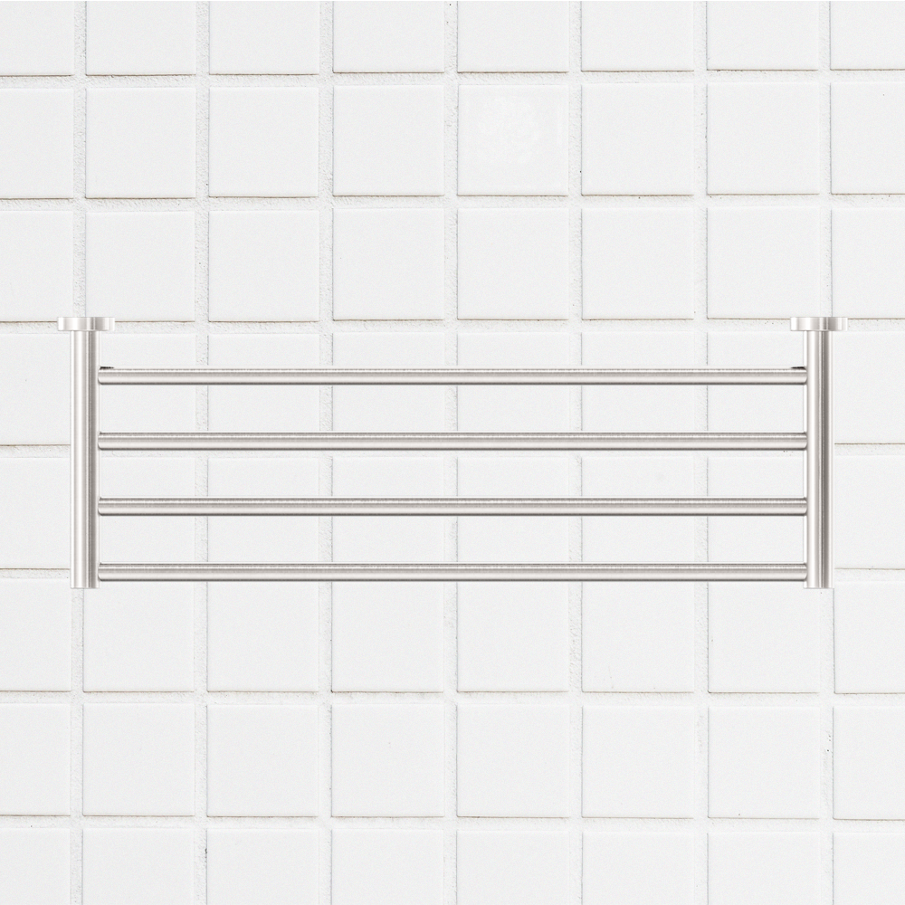 Mecca Towel Rack Brushed Nickel