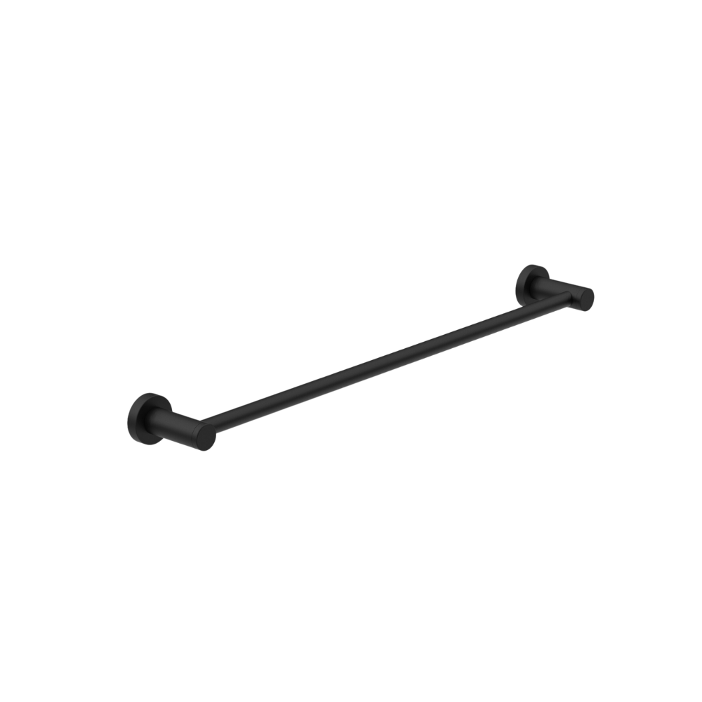 Dolce Single Towel Rail 600mm Matte Black