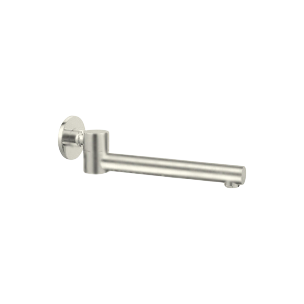 Dolce Wall Mounted Swivel Bath Spout Brushed Nickel