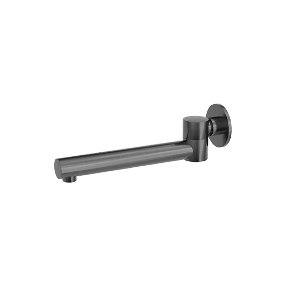 Dolce Wall Mounted Swivel Bath Spout Gunmetal