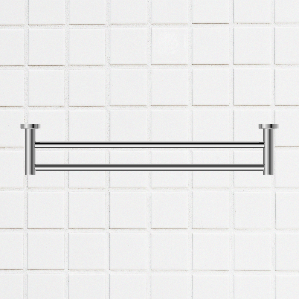 Dolce Double Towel Rail 800mm Chrome