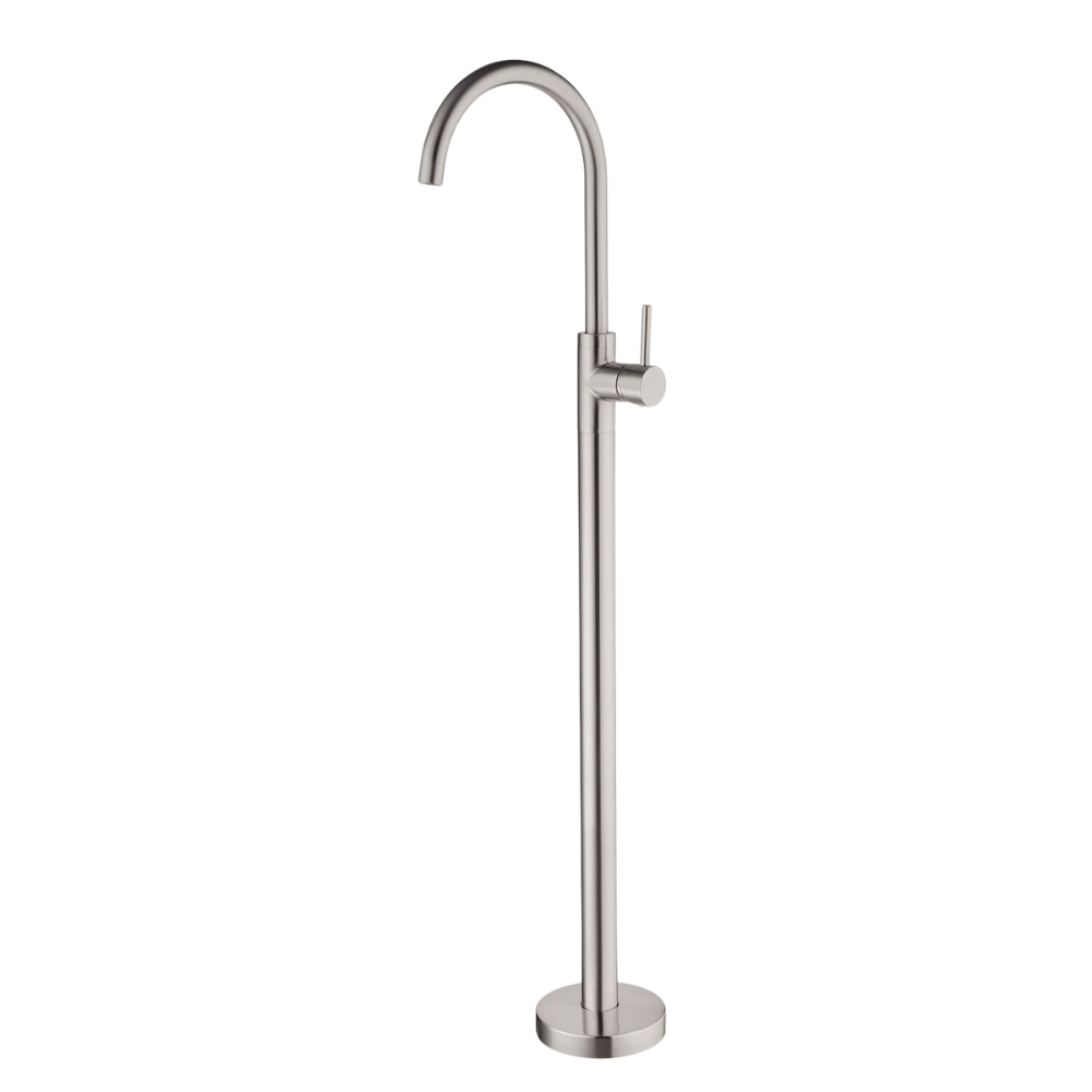 Dolce Floormount Bath Mixer Brushed Nickel