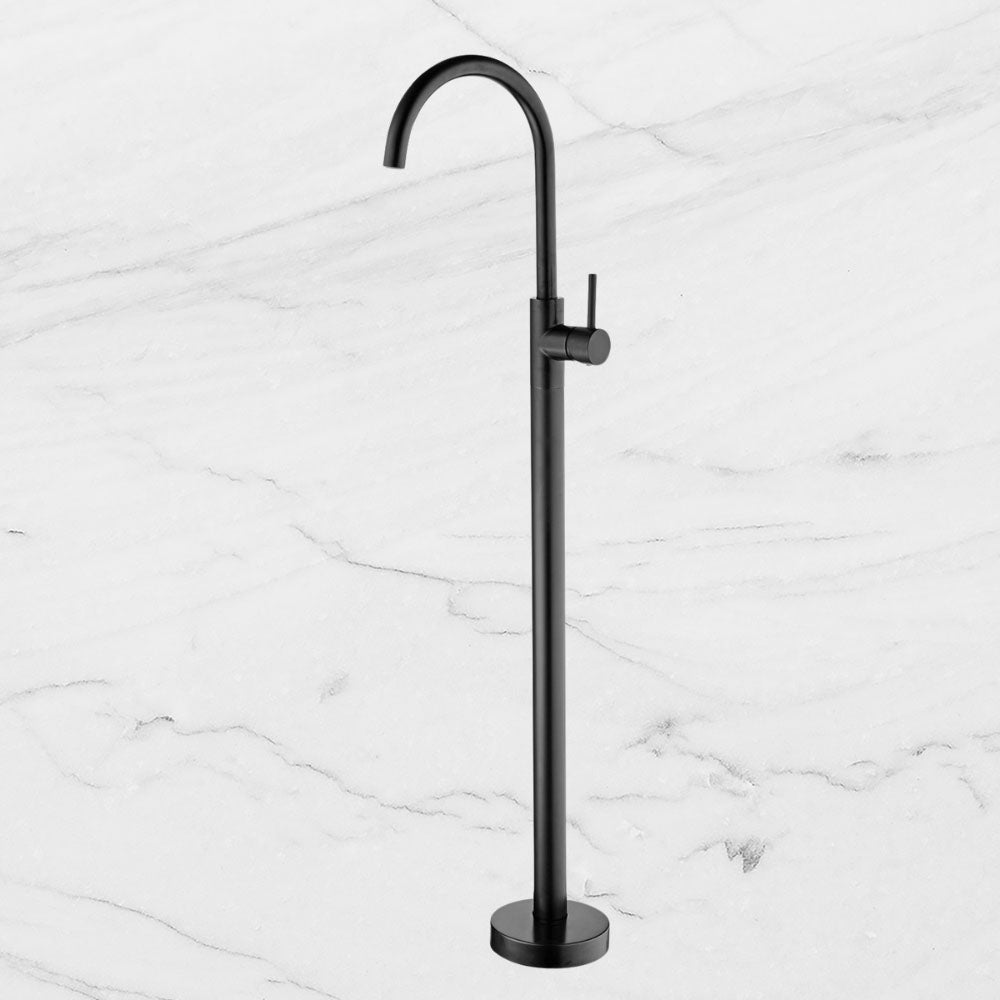 Dolce Floormount Bath Mixer Matte Black