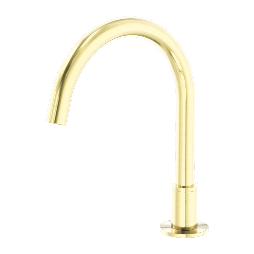 Kara Hob Mount Bath Spout Only G1/2 Female Inlet Brushed Gold