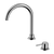 Nero Mecca Hob Basin Mixer Round Swivel Spout Chrome