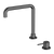 Mecca Hob Basin Mixer Square Swivel Spout Gun Metal