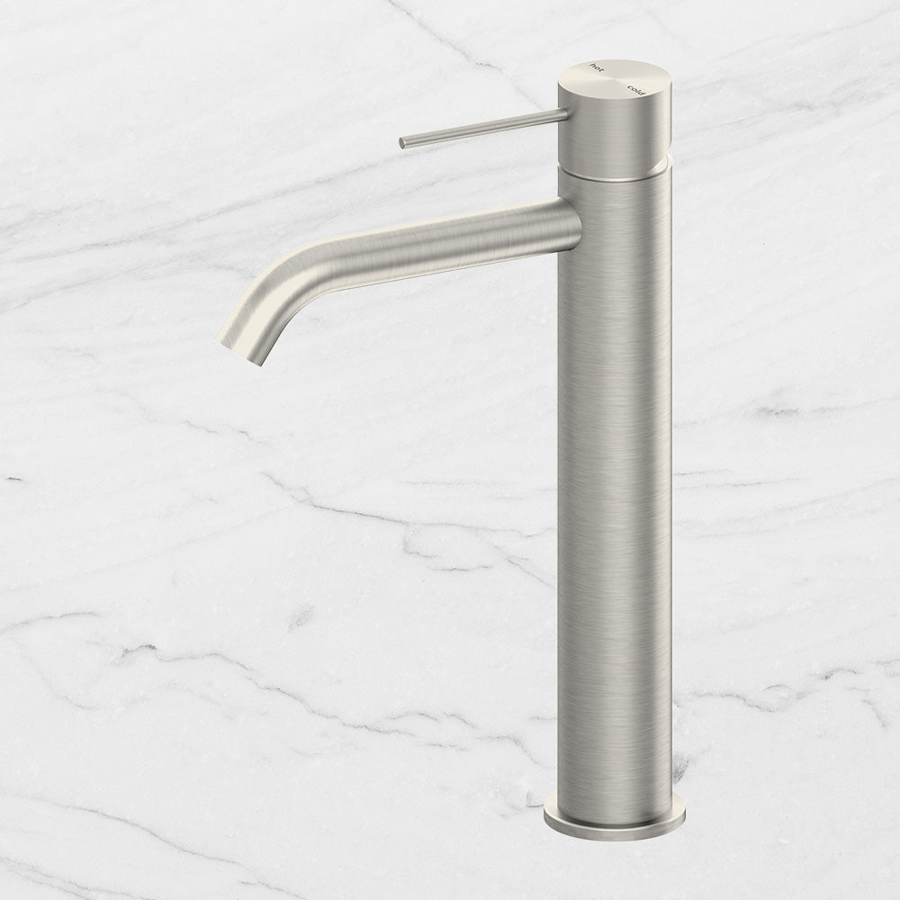 Mecca Tall Basin Mixer Brushed Nickel