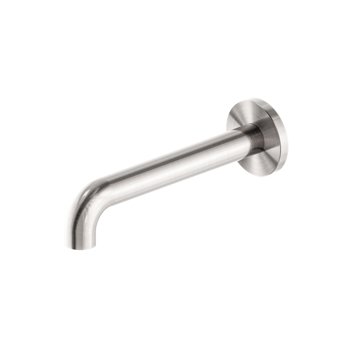 Mecca Basin/Bath Spout Only 185mm Brushed Nickel