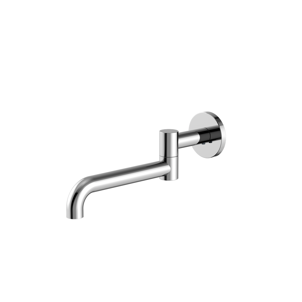 Mecca Wall Mounted Swivel Basin/Bath Spout Only 225mm Chrome