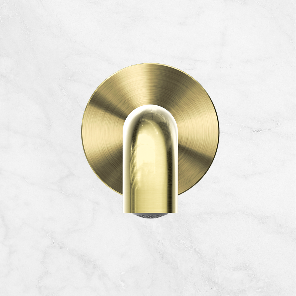 Mecca Wall Basin/Bath 160mm Spout Brushed Gold