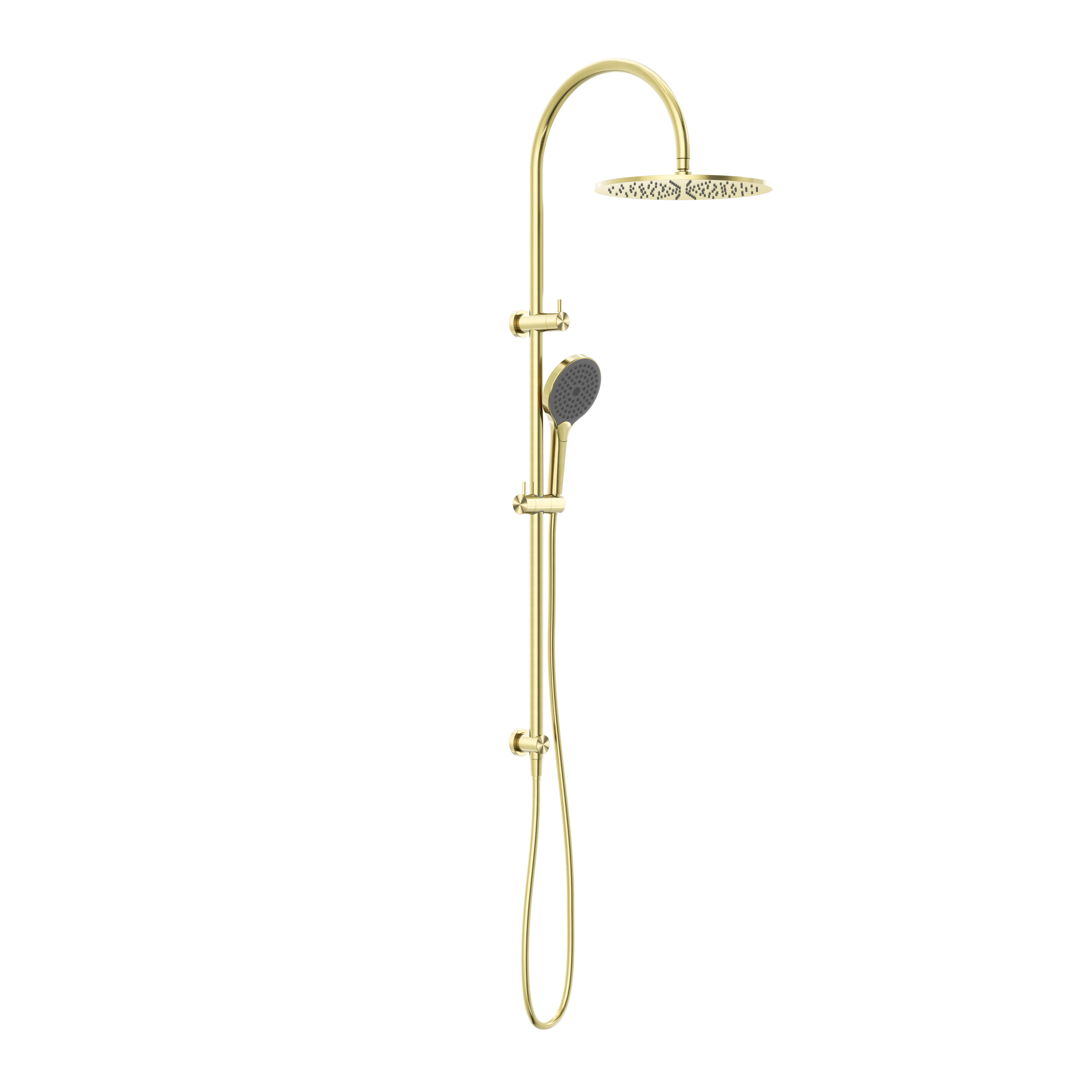 Mecca Twin Shower With Air Shower II Brushed Gold