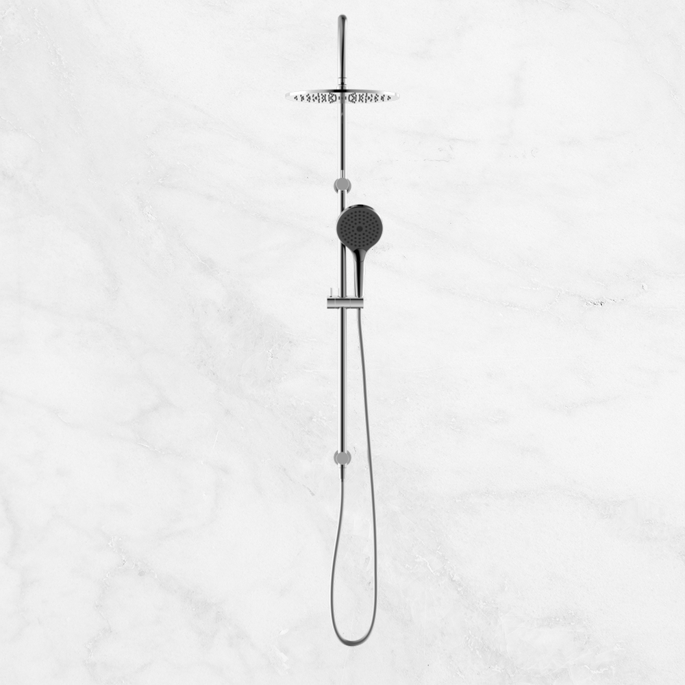 Mecca Twin Shower with Air Shower II Chrome