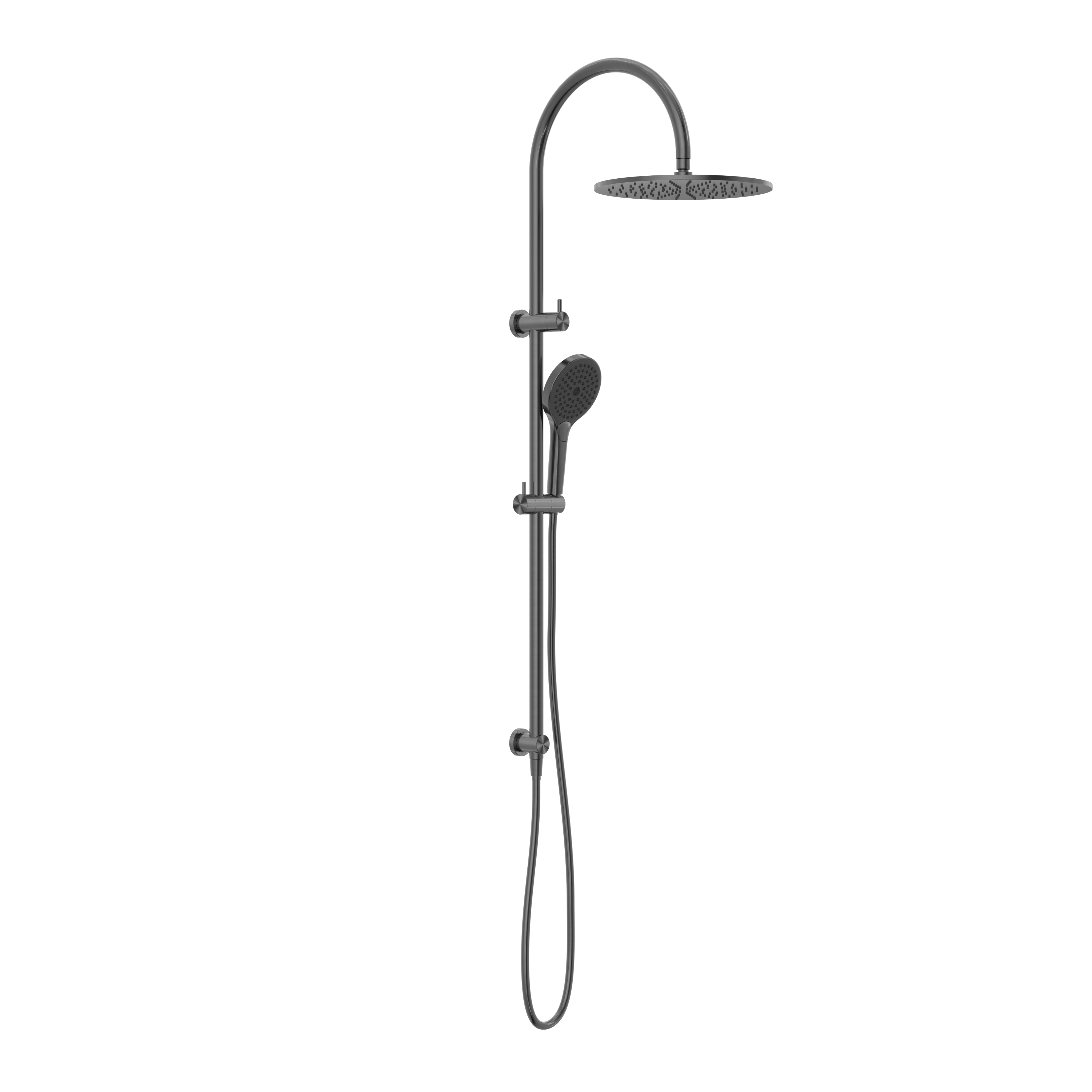 Mecca Twin Shower With Air Shower II Gun Metal