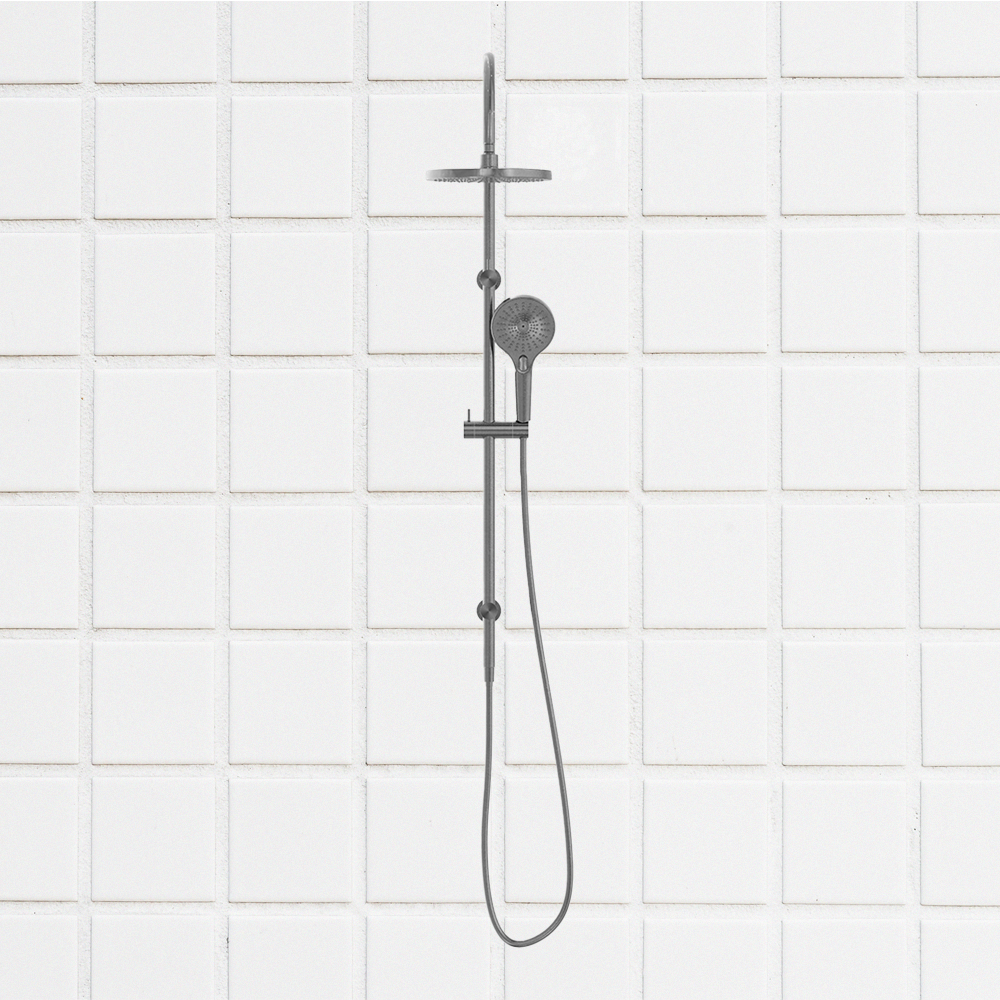 Mecca Twin Shower with Opal Shower Gunmetal