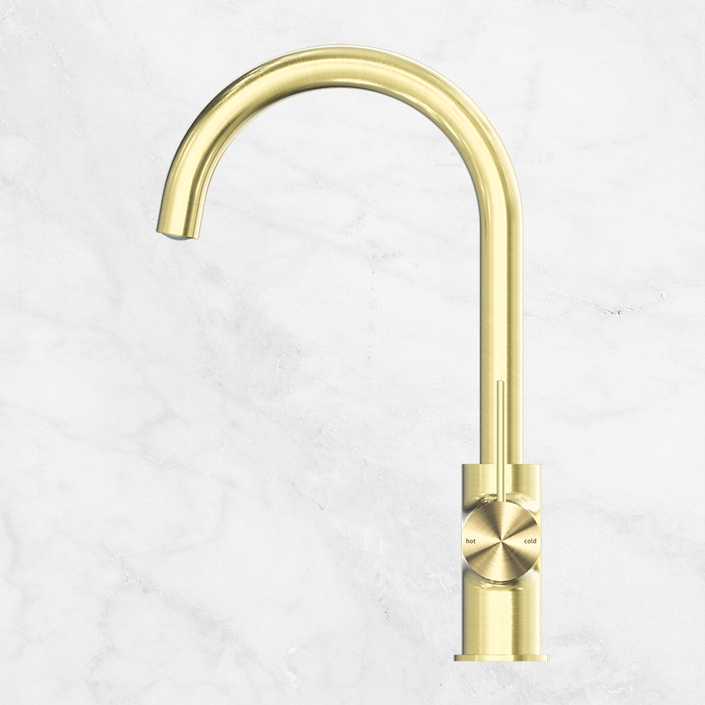 Mecca Brushed Gold Kitchen Mixer