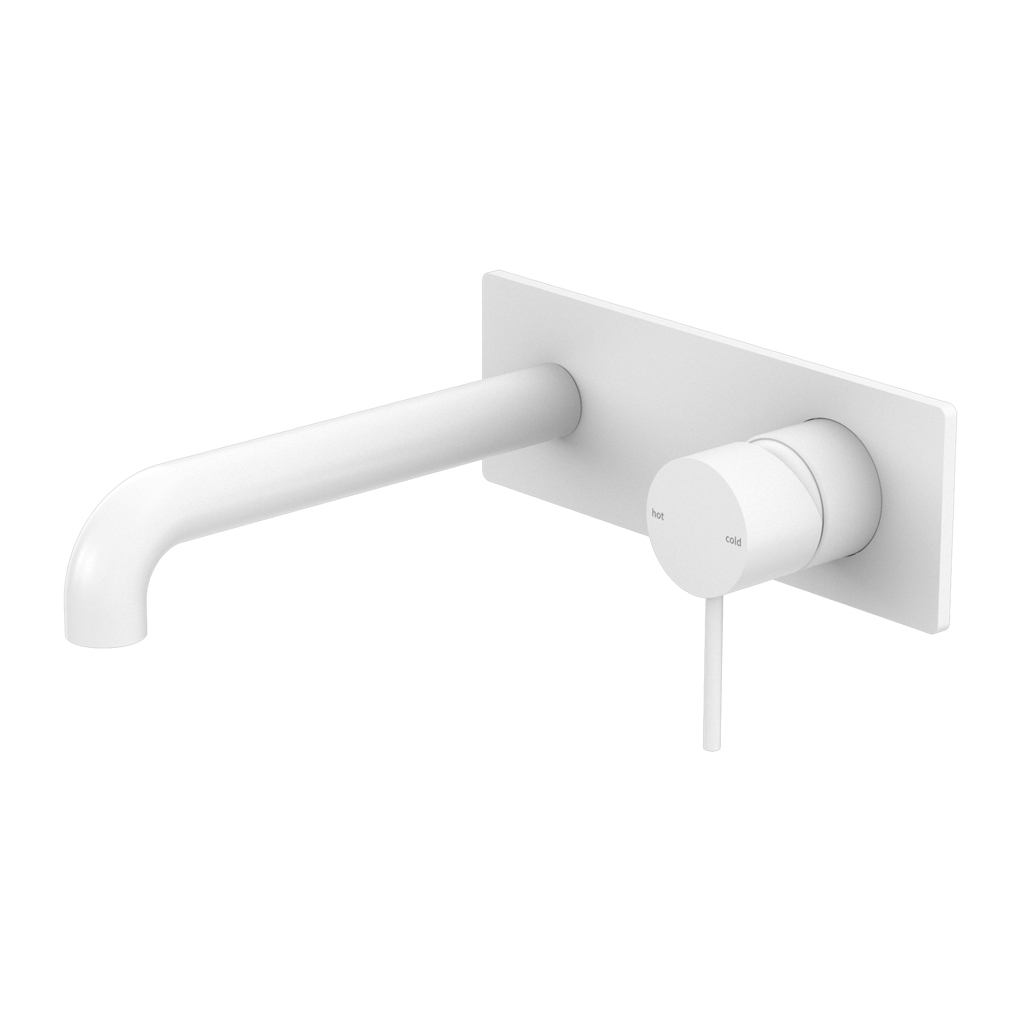 Mecca Wall Basin/Bath Mixer 160mm Matte White