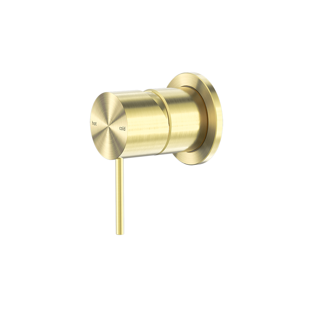 Mecca Shower Mixer with 60mm Plate Brushed Gold