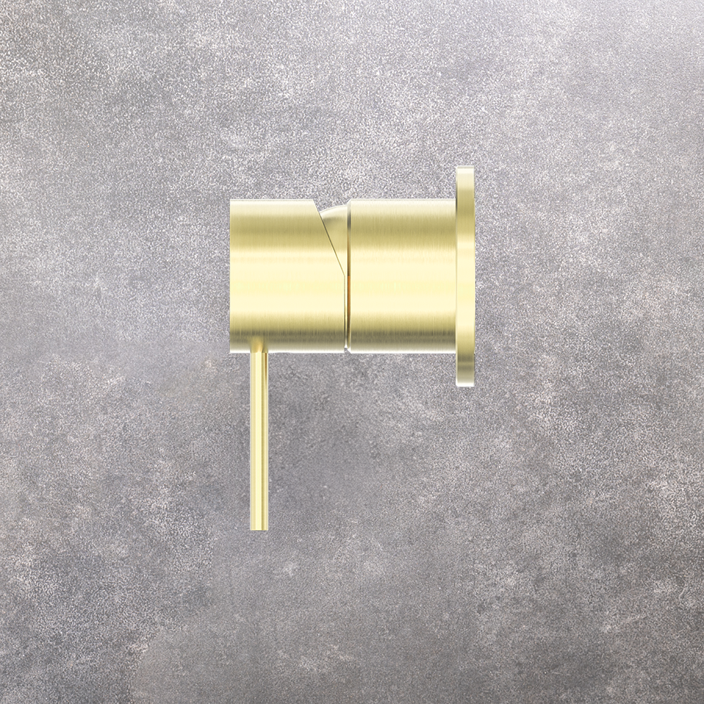 Mecca Shower Mixer with 60mm Plate Brushed Gold