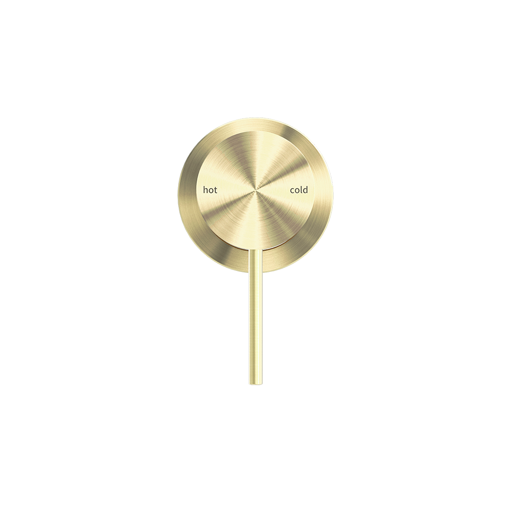 Mecca Shower Mixer with 60mm Plate Brushed Gold