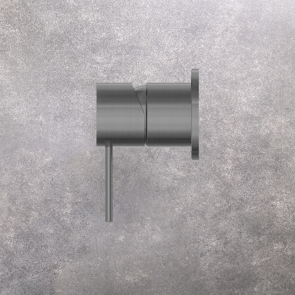 Mecca Shower Mixer with 60mm Plate Brushed Gunmetal