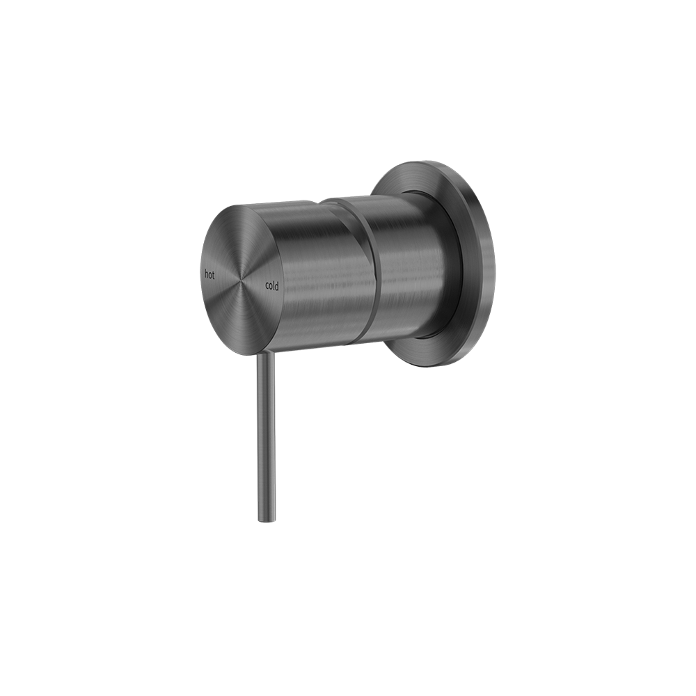 Mecca Shower Mixer with 60mm Plate Brushed Gunmetal