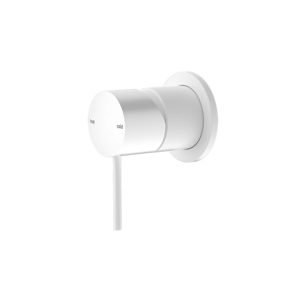 Mecca Shower Mixer with 60mm Plate Matte White