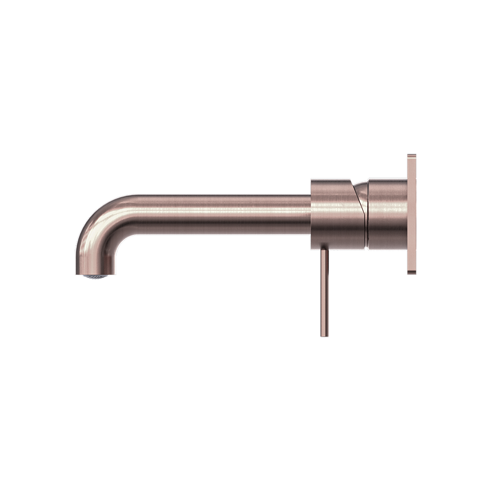 Mecca Wall Basin/Bath Mixer 185mm Brushed Bronze