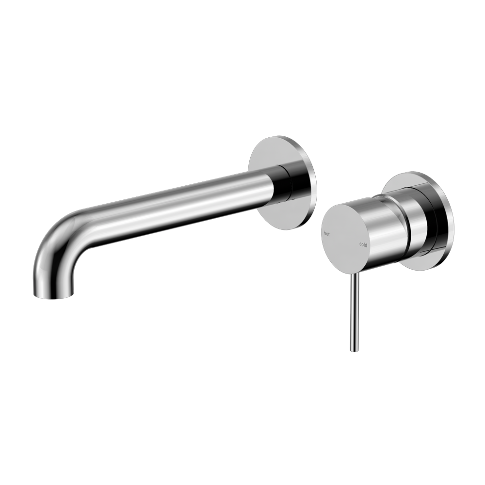 Mecca Wall Basin/Bath Mixer Separete Back Plate 230mm Chrome