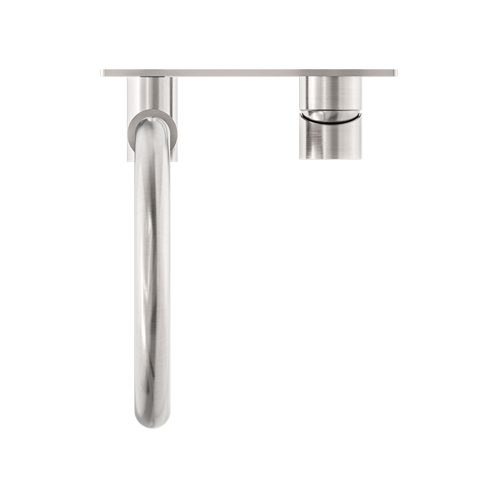 Mecca Wall Basin/Bath Mixer Swivel Spout Brushed Nickel