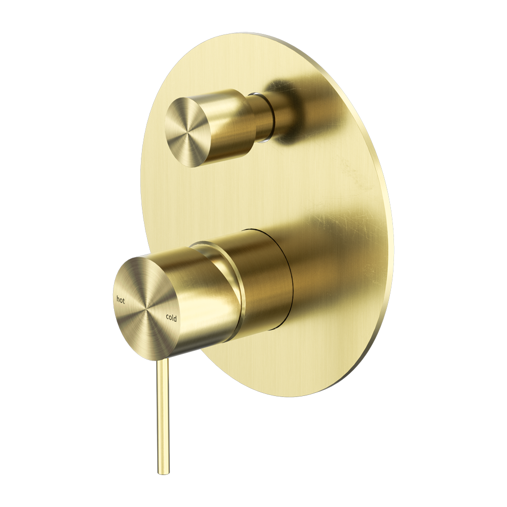 Mecca Shower Mixer with Divertor Brushed Gold