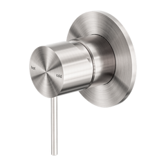 Mecca Shower Mixer 80mm Plate Brushed Nickel