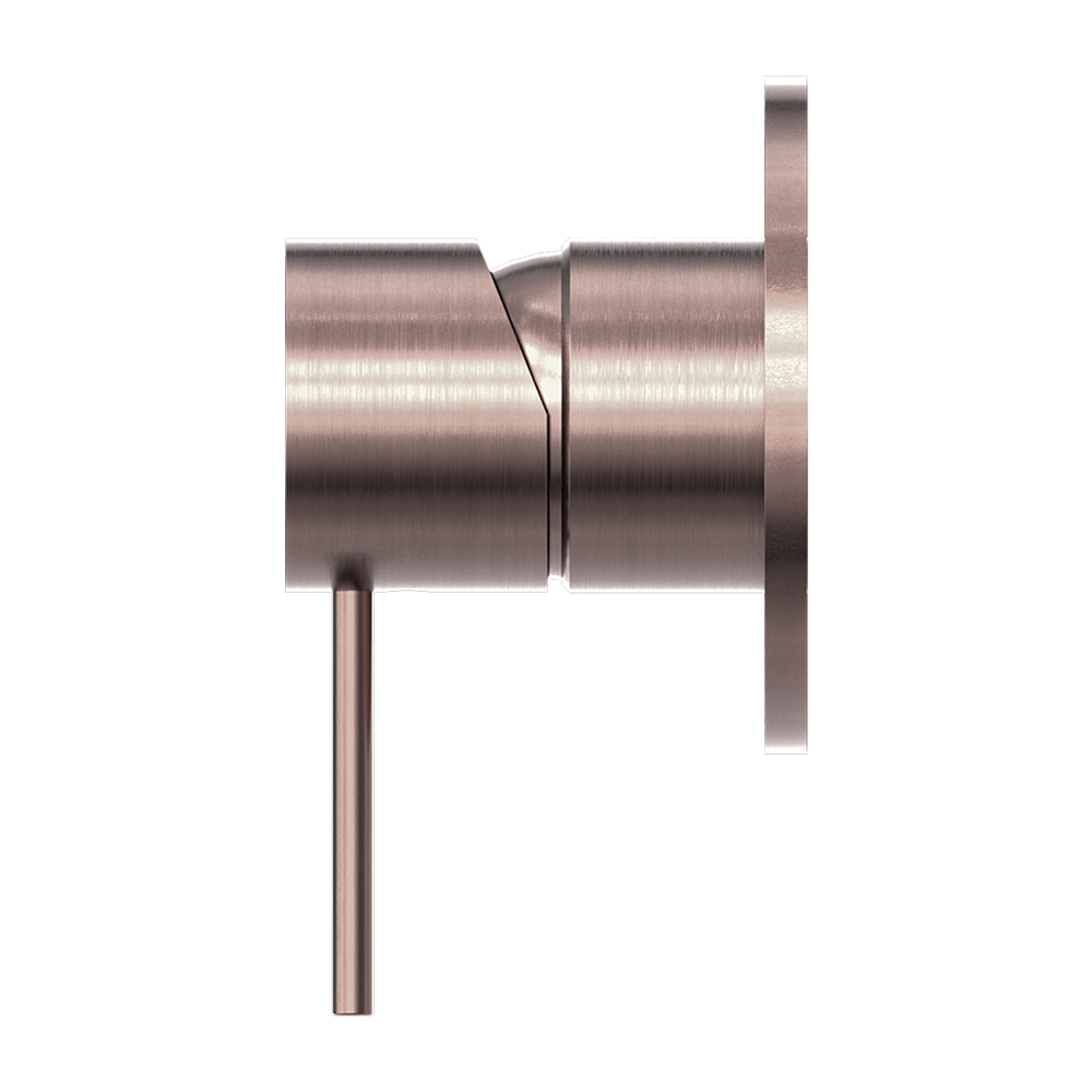 Mecca Shower Mixer 80mm Plate Brushed Bronze